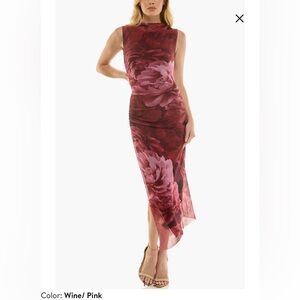 Floral Shirred Mesh Dress
Socialite